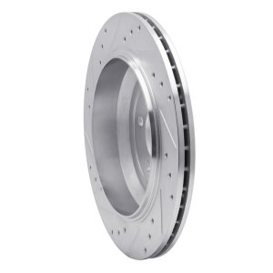 Mercedes-Benz ML320 Brake Rotor (1) - Rear Right - R1 Concepts - Drilled & Slotted - Silver - `06-`12